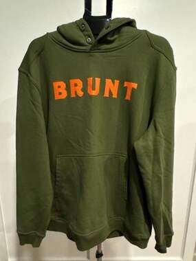 Brunt Hoodie Size 2X Large Green Orange Workwear